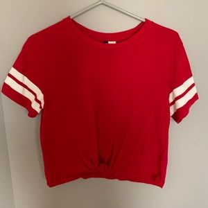 H&M Red Crop Top